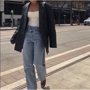 Princess Polly NEWWOT ASYMMETRIC STRAIGHT LEG JEAN